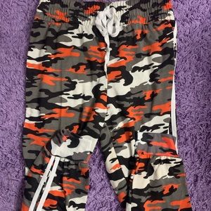 Rue21 Orange camo sweats
